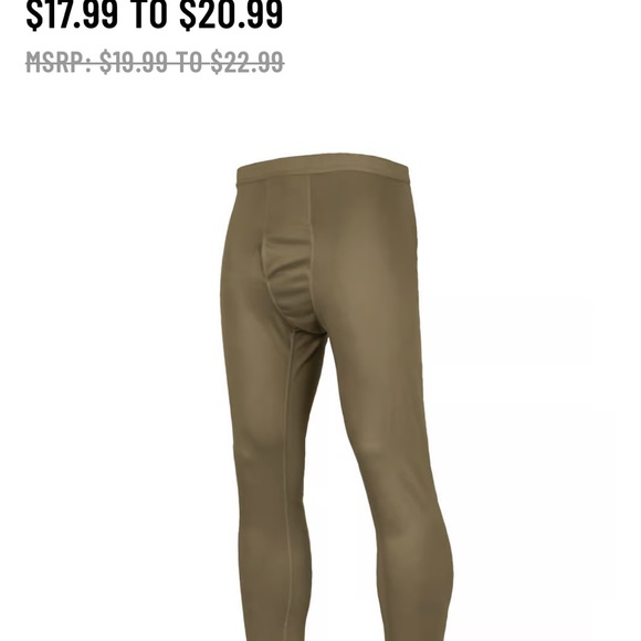 New set of ECWCS light weight long underwear. Men's Large. Never  worn. - Picture 7 of 7